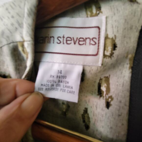 Vintage Safari Boho Set 🦒 Karin Stevens NWT Size 14 Two Piece Maxi Skirt +... - Picture 10 of 10